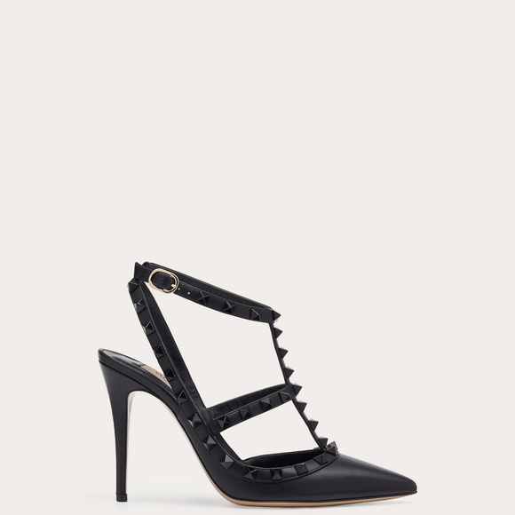 VALENTINO GARAVANI ROCKSTUD ANKLE STRAP PUMP - Picture 1 of 15